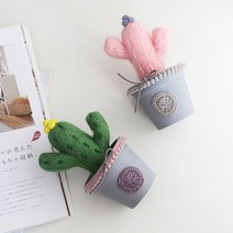 [러블리원] 앙투 선인장 화분 (2color), 그린