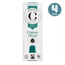 크루카페 디카페인 페루 싱글오리진 캡슐 10캡슐 4팩 CRU Kafe Decaf Single Origin Peruvian Capsules