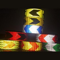 야간작업 반사스티커 45m 형광컬러 후부반사지 안전모반사띠 컨테이너 야광 안전표지, 화이트블루