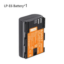 LP E6 LPE6 LP-E6 E6N 배터리 충전기 Caser 캐논 EOS 5DS R 5D 마크 II III 6D 7D 70D 80D 카메라, 01 1battery, 01 1배터리