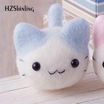 알파카인형 만들기 퀼트미완성 펠트 키트 고양이 맞춤 인형 양모 공예 DIY 바늘 재료 가방 팩에 대한, 01 A0055