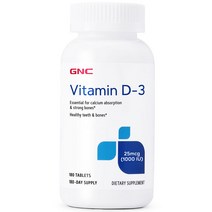 지앤씨 GNC 비타민 D-3 25mcg 1000IU 180타블렛, 단품