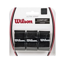 Wilson 울트라 랩 테니스 오버그립(3팩) 블랙