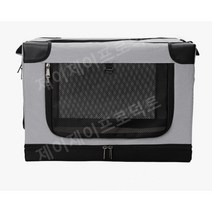 강아지 이동장 가방 캐리어 캣 트렁크 고양이 케이지, 만능인, M 그레이