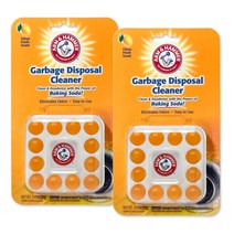 암앤해머 싱크대 배수구 하수구 클리너 시트러스 12개입 24g x 2팩 Arm & Hammer Garbage Disposal Cleaner