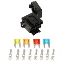 GHSHOP 5-50pack 자동차 4방향 퓨즈 홀더 박스 + 릴레이 소켓 1개, 20개, 설명한대로, 플라스틱