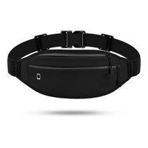 등산 힙색 허리 가방 러닝 힙백 벨트 여성 스포츠 피트니스 방수 돈 휴대 전화 홀더 조깅 나일론 액세서리 자전거 팩, 검은 색