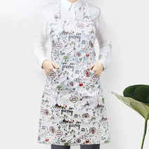 [다전상회] H형 드로잉 패턴 방수 앞치마 배식용 청소용 세척용_ 2023939EA, ★DJ_ 본상품선택