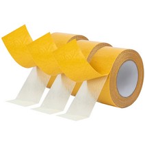 초강력 양면 테이프 명 헴라인 유리테이프 다용도 클리어 젤 자국없는 스카치 테이프 40mm*20m, 3개