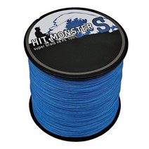 히트몬스터 100% PE 8합사 합사줄 300m, 블루