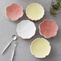 [테이블코디] [일본수입] 오다포터리 플라워 접시(소)- 5type 3color, 상세 설명 참조