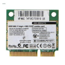 네트워크 랜카드 Broadcom Bcm94313HMGB AW-NB047H BCM4313 용 무선 카드 어댑터 m5tb가있는 하프 미니 Pci-e Wifi, 단일옵션선택개