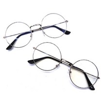 동그리안경 연예인안경테 둥근안경테 1p 은색 동글 동그란 안경테 패션안경