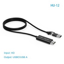캡쳐보드 1080P USB A C 듀얼 인터페이스 HD 비디오 HDMI 게임 라이브 컨퍼런스용 케이블 2M 캡처 카드 호환