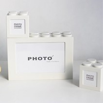 마음대로 조립 블럭 사진 액자 탁자 사진틀 작은집꾸미기 탁상용 홈카페인테리어 촬영소품, S (3p set)