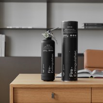 블랙 미니멀 분말 소화기 1KG, 1개