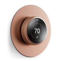 Elago Google Nest Learning Thermostat® 3세대 2세대 1세대 네스트 온도 조절기 E(황동)와 호환되는 벽 플레이트 커버 - 중첩과 정확한 색상, Copper