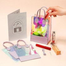 [바보사랑] PVC 홀로그램 가방 비치백 투명가방 만들기[민화샵], 상세 설명 참조, 선택:홀로그램가방UDPOM0020