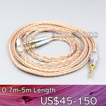 [해외]LN006747 Hifiman Sundara Ananda HE1000se HE6se he400i he400se Arya 용 6.5mm XLR 밸런스드 16 코어 99, 4 in 1 플러그, 3m