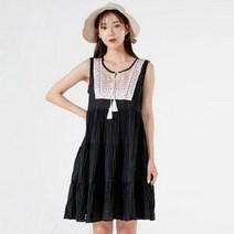 [ Top 100] 여성 여름 여행패션 인디언자수 시원한 민소매 원피스