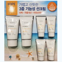IOPE 가볍고 산뜻한 3중 기능성 선크림 UV쉴드40ml2입H/N: TDHDEAL25 +H7, 향기나무 본상품선택