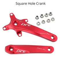 자전거체인휠 크랭크암 ixf 스퀘어 홀 mtb 104 bcd 170mm 세트 좁은 로드, 레드 크랭크