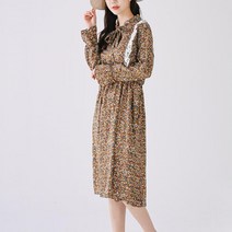 빅사이즈 빈티지 레이스 꽃무늬원피스 30대원피스