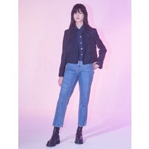 Kuho plus 시그니처 슬림 Beggy Fit 데님 팬츠 블루