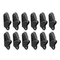 동물덫 12pcs 야외 텐트 방수포 클립 턱 그립 캠프 그리퍼 타포린 트랩 천막 앵커 캐노피 클램프 캐러밴 스냅 캔버스 조임 도구, 12개