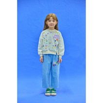 [매직에디션HU]덕콰이어트-DQ31-TS102 페인팅 로고 맨투맨 티셔츠 23년 SS신상 봄신상 아동복 현대울산