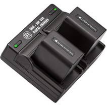 BIG MIKES ELECTRONICS BM 2 NP-FV70 Batteries Dual Charger for Sony FDR-AX700 PXW-Z90V HXR-NX80, One Color, One Size