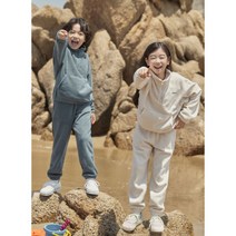탑텐키즈 ()아동)MKC4IP3002 폴라플리스 하프넥 맨투맨 셋업, 민트(MT)