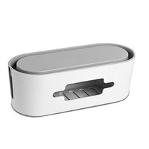 모던앳 투톤 멀티탭 정리함 그레이화이트, 1개