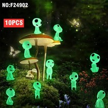 야외용 빛나는 고스트 트리 엘프 마이크로 조경 피규어 미니어처 정원 동상 화분 장식 홈 10 개 2 개, F24902 10PCS