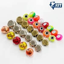참돔 타이라바 헤드 채비 모음, 45g, D.프리즘 red.po.green