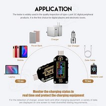 Innovateking-EU Type-C USB 테스터 미터 전압계 USB 멀티미터 전압 전류 USB 전압 검출기 Bluetooth PD 전류계 양방향 0.96인치 IPS 컬러 LCD 디스플레이 TC66C-27071