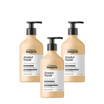 손상헤어용 컨디셔너 500ml LOreal Professionnel Absolut Repair Conditioner for Dry Damaged Hair, 3팩