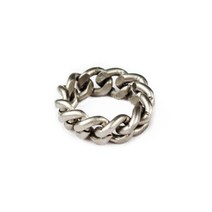 가방팝 러쉬오프 THE BOLD SILVER CHAIN RING