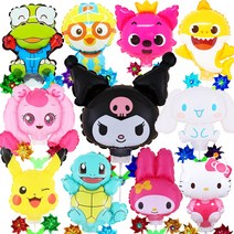 국산 캐릭터 바람개비풍선 피카츄 아기상어 하츄핑 뽀로로, 미키마우스