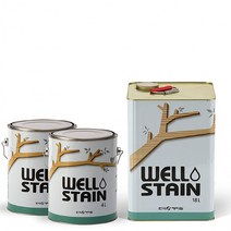 웰 WELL 오일스테인 DIY 페인트 4리터 오크, 애플민트