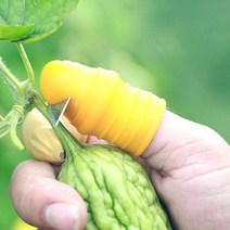 만능 엄지 칼 오이 고추 수확기 수확용 따는 장갑 손톱 골무 야채 절단, 상품선택, 2-톱날칼대형