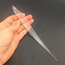 빅 베이트 루어 일본 빅게임 소프트 바다 낚시 anuila Lure Shad Bait 수영 장어 루어 헤어테일 미끼 바닷, 03 Transparent_01 15cm