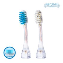 [Emmi-dent] 에미덴트 플래티넘 전동 칫솔 초음파 전동 일반용 칫솔모 M2, 일반용 칫솔모 M2 (2개입)