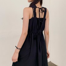 더핑크 / [더핑크] 메가 뒷트임 뒷스트링 민소매 미니 원피스