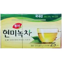 현미녹차 티백차 식자재도매 침출차 (25TX6개) 동서 녹차 현미녹차 일회용녹차 업소용식자재 대용량식자재, : 1, : 본상품선택