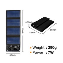 태양열설치 접이식태양광패널 태양전지판 Etfe 태양 전지 패널 5v 10w 전원 은행 foldable for cell phone 야외 방수 usb 태양 전지 충전 7w for, 1-에트페 7w..
