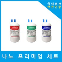 현대큐밍 정수기필터 호환 더슬림플러스 HQ-P2010 프리미엄 전체 세트, (HQP2010)L7프리미엄 4인치복합단방향3개