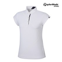 [테일러메이드]여성 펀칭 카라 반팔 티셔츠 TWTYJ6948-100