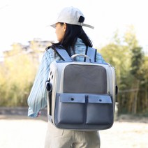NEW 반려동물 백팩형 이동가방/나들이 휴대용/강아지백팩/고양이 가방 펫 백팩/고양이이동장/강아지 가방/강아지산책가방, C-블루(36*38*25cm)
