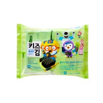 (1+1)뽀로로 키즈 미니도시락 김 (2g*8봉) 우리아이 첫김 안전한 김 풀무원 바른 키즈김 아이김, 1개